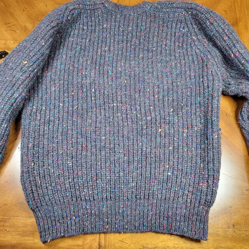 VTG 80s Gap 100% Wool Crew Neck Sweater Size XL - Picture 5 of 6